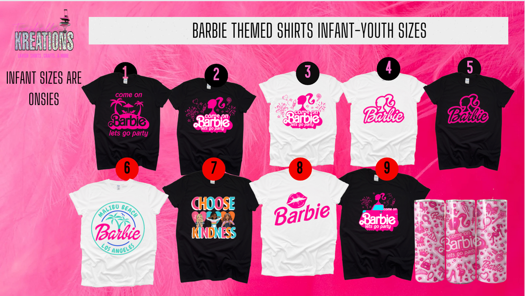 BARBIE MOVIE SHIRTS