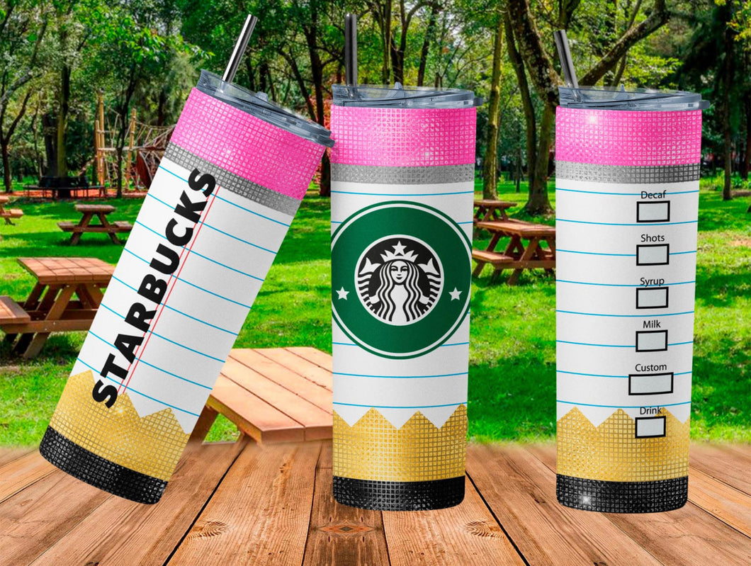 Glitter Rim Starbucks Tumbler