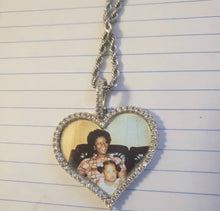 Load image into Gallery viewer, Custom Heart silver necklace
