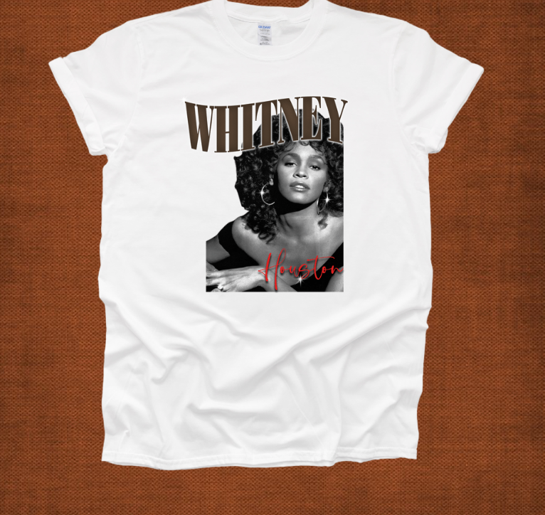 Whitney Houston white shirt