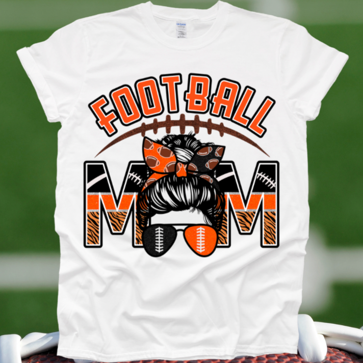 Football mom orange and black