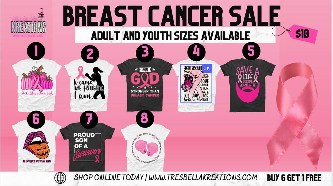 BREAST CANCER SALE $10 SALE PART 2