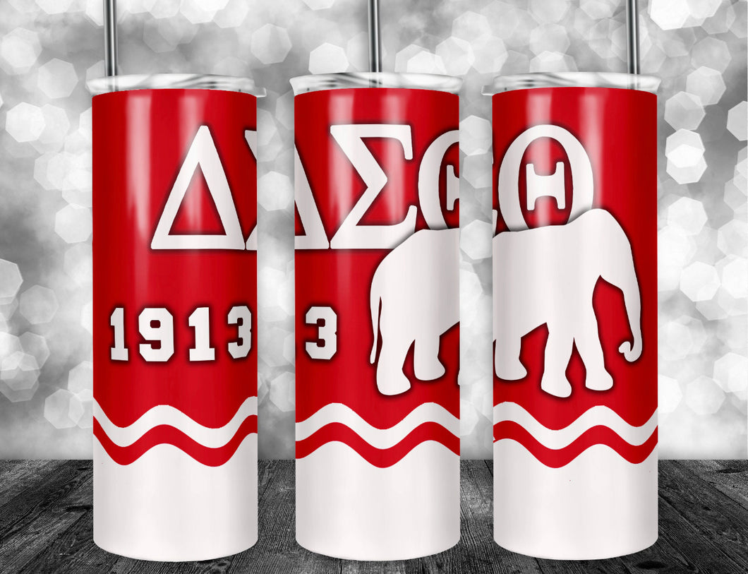 Delta Sigma Theta ( Chevron Tumbler