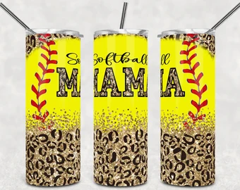 Softball mama leopard